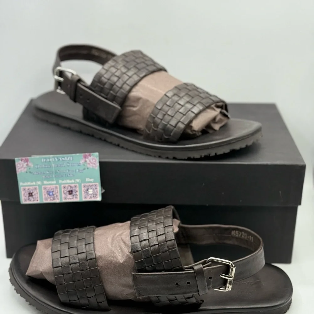 MASSIMO MATTEO WOVEN SLIDE SANDAL (11)‎